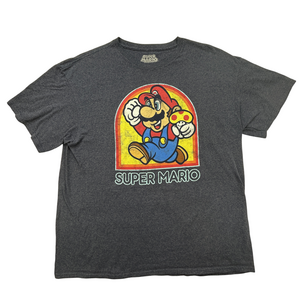 Super Mario Shirt Mens XL Graphic Tee Retro Nintendo Gamer Video Game Funny